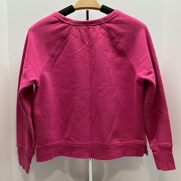 Tommy Hilfiger Sport Womens Logo Hot Pink Sweatshirt with Thumb Holes Size‎ M - Picture 2 of 5
